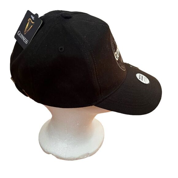 Guinness Official Merchandise Extra Stout Label Bottle Opener Cap Men's Hat - Picture 2 of 6